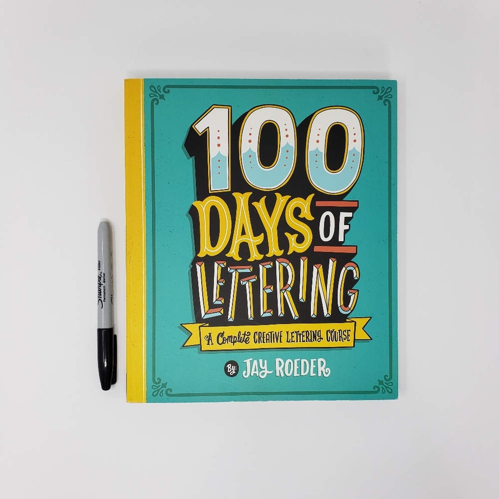 100 Days of Lettering Excercise Book New